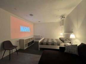 Private cinema studio guest house with garden